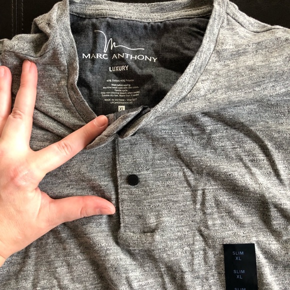 Grey Men’s Long Sleeve - Picture 2 of 2